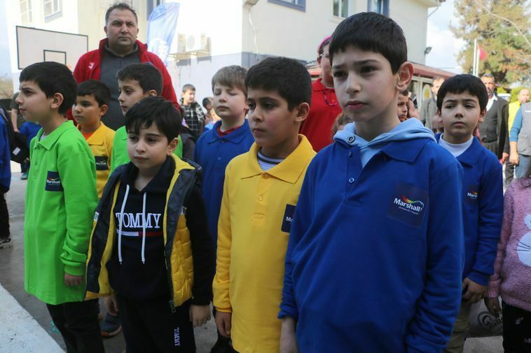 Hatay'da Depremin Zarar Verdiği Okullar Renkleniyor