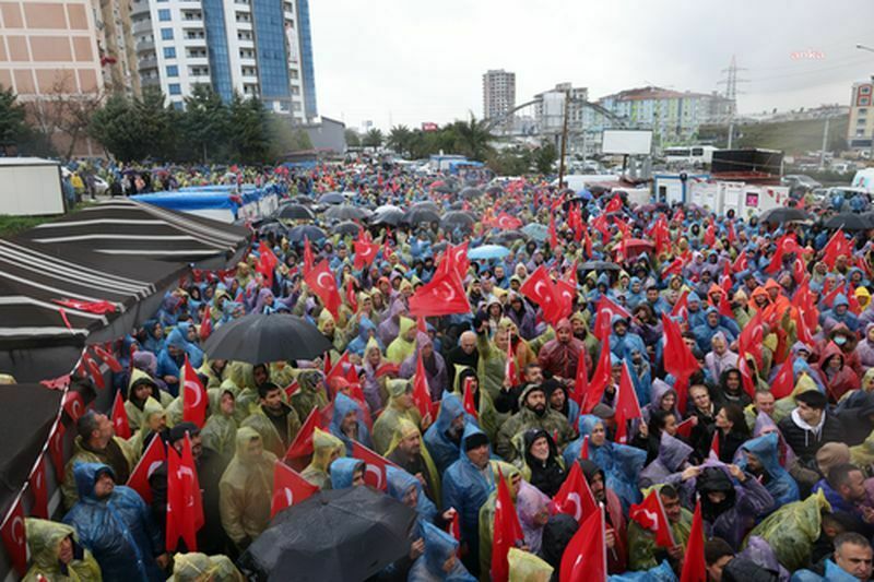 Hatay'da Lütfü Savaş'a Destek Eylemi