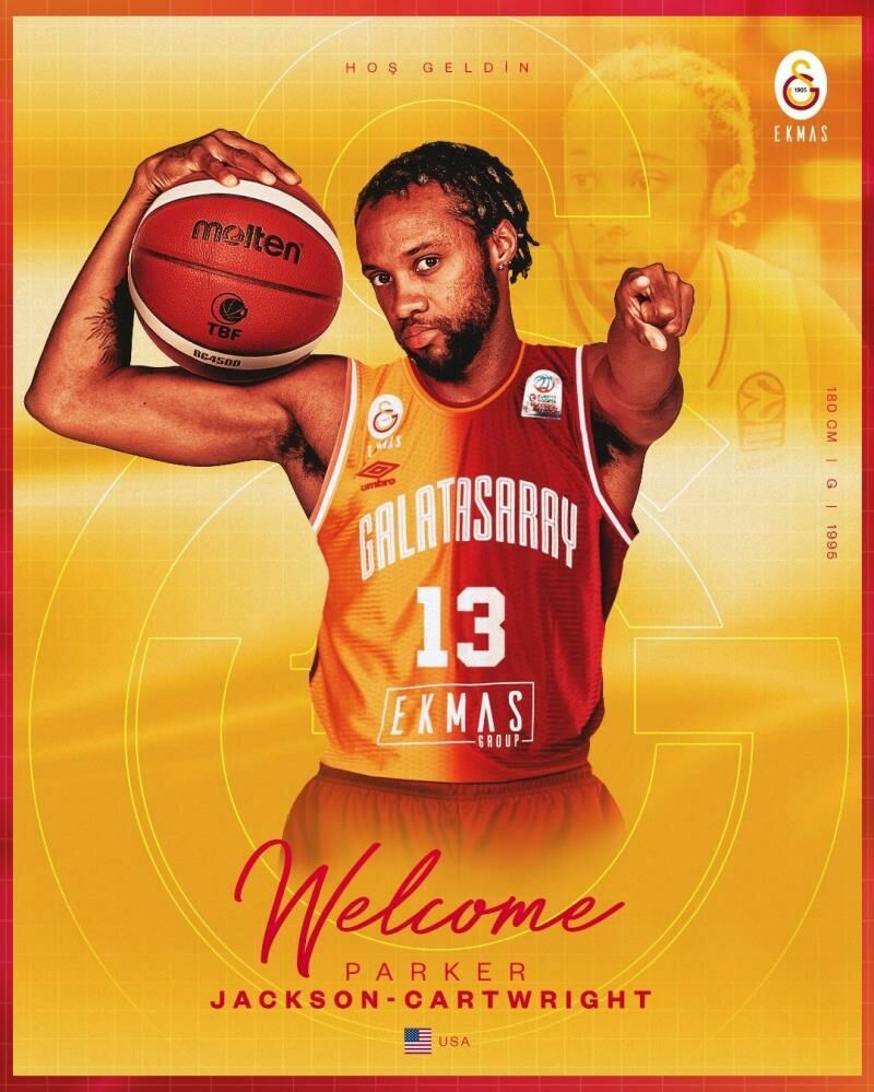 Galatasaray Parker Jackson-Cartwright'i kadrosuna kattı