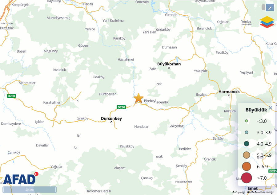 Balıkesir'de Deprem