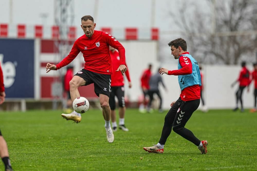 Samsunspor Beşiktaş maçının hazırlıklarını sürdürdü