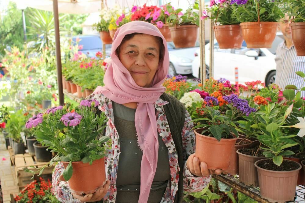 Aydın'da bahar geldi: Çiçekler pazarları renklendi