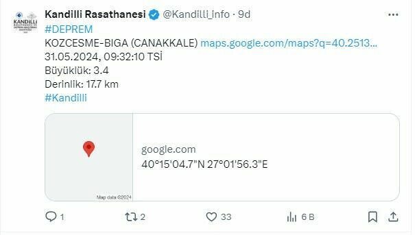 Kandilli Depremm