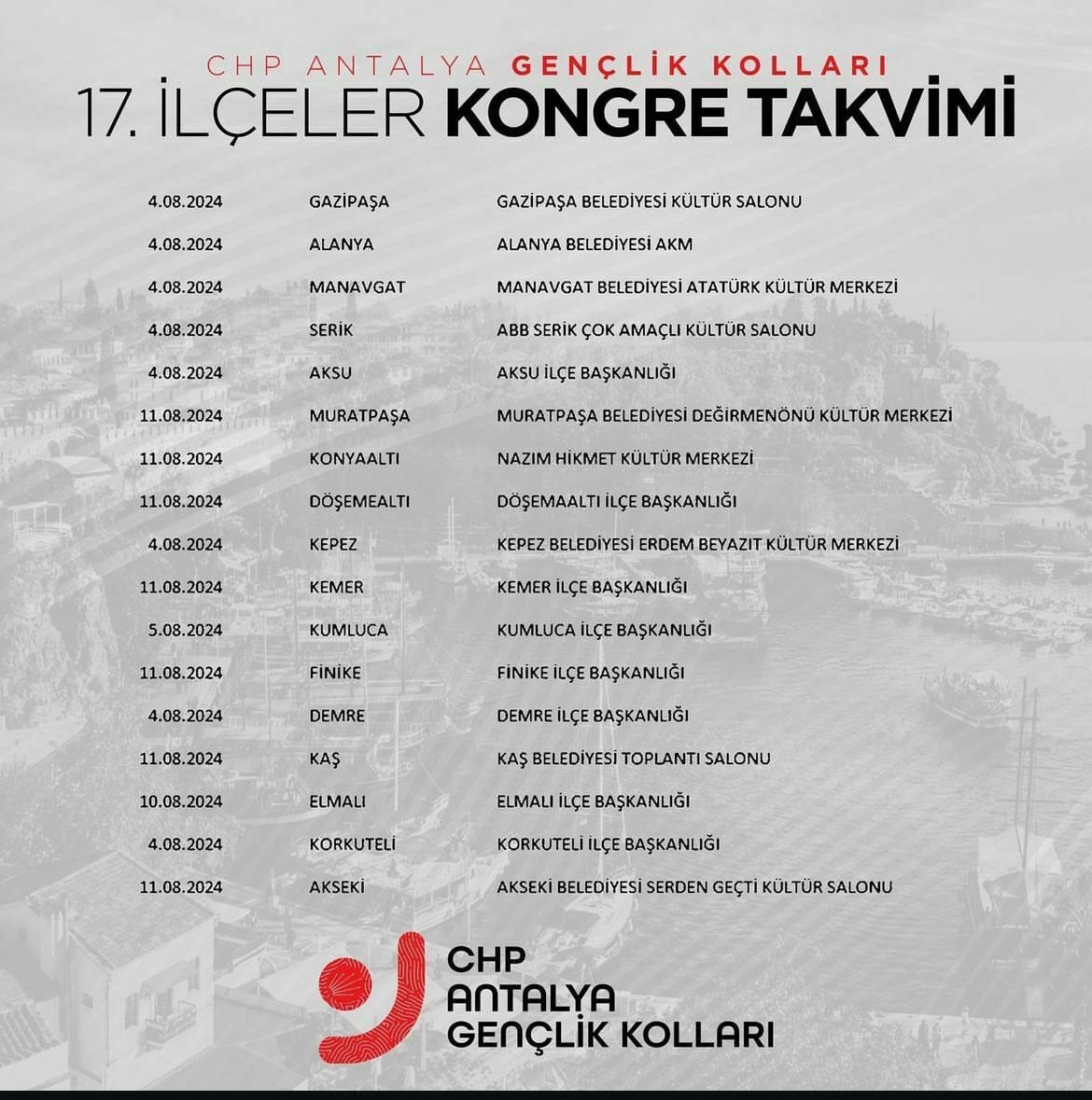 CHP Gençlik’te Yer Kavgası