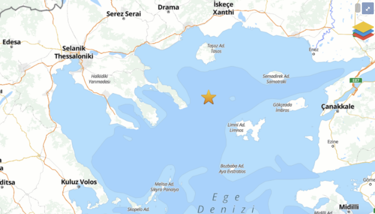 AFAD duyurdu: Ege Denizi'nde deprem!