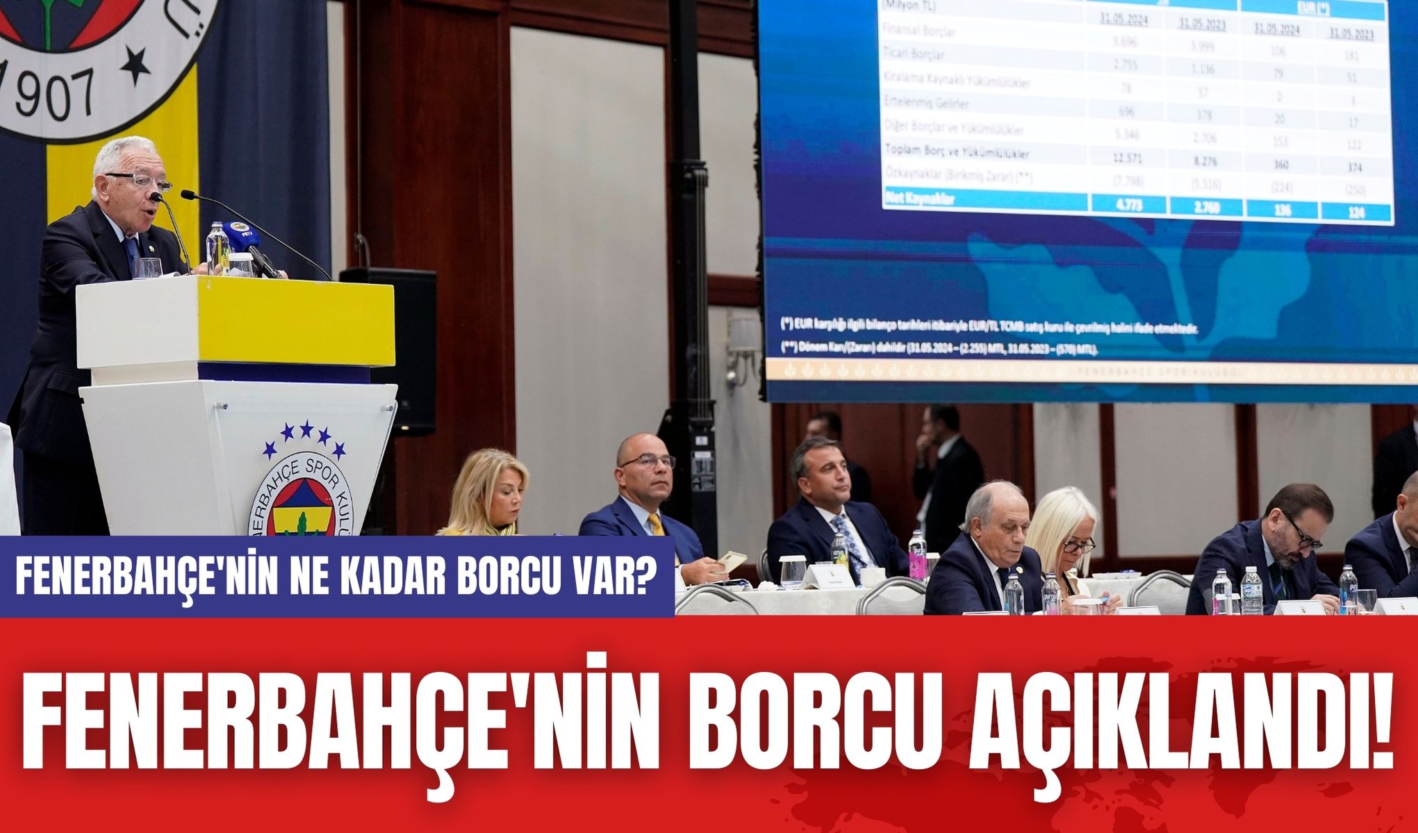 Fenerbahçe'nin Borcu Açıklandı! 1