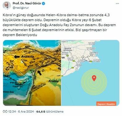 Antalyada Yine Deprem Naci Görürden Açıklama Geldi  2