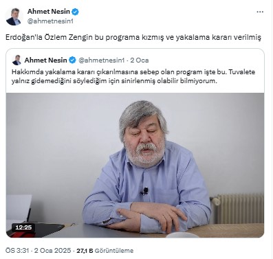 Ahmet Nesin Hakkında Yakalama Kararı Çıkarıldı! O Videoyu Paylaştı 2