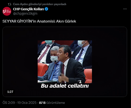 CHP Gençlik Kolları Genel Başkanı Cem Aydın Gözaltına Alındı