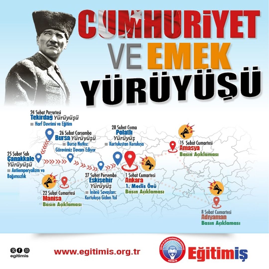 Eğitim İş'ten Cumhuriyet Ve Emek Yürüyüşü  2