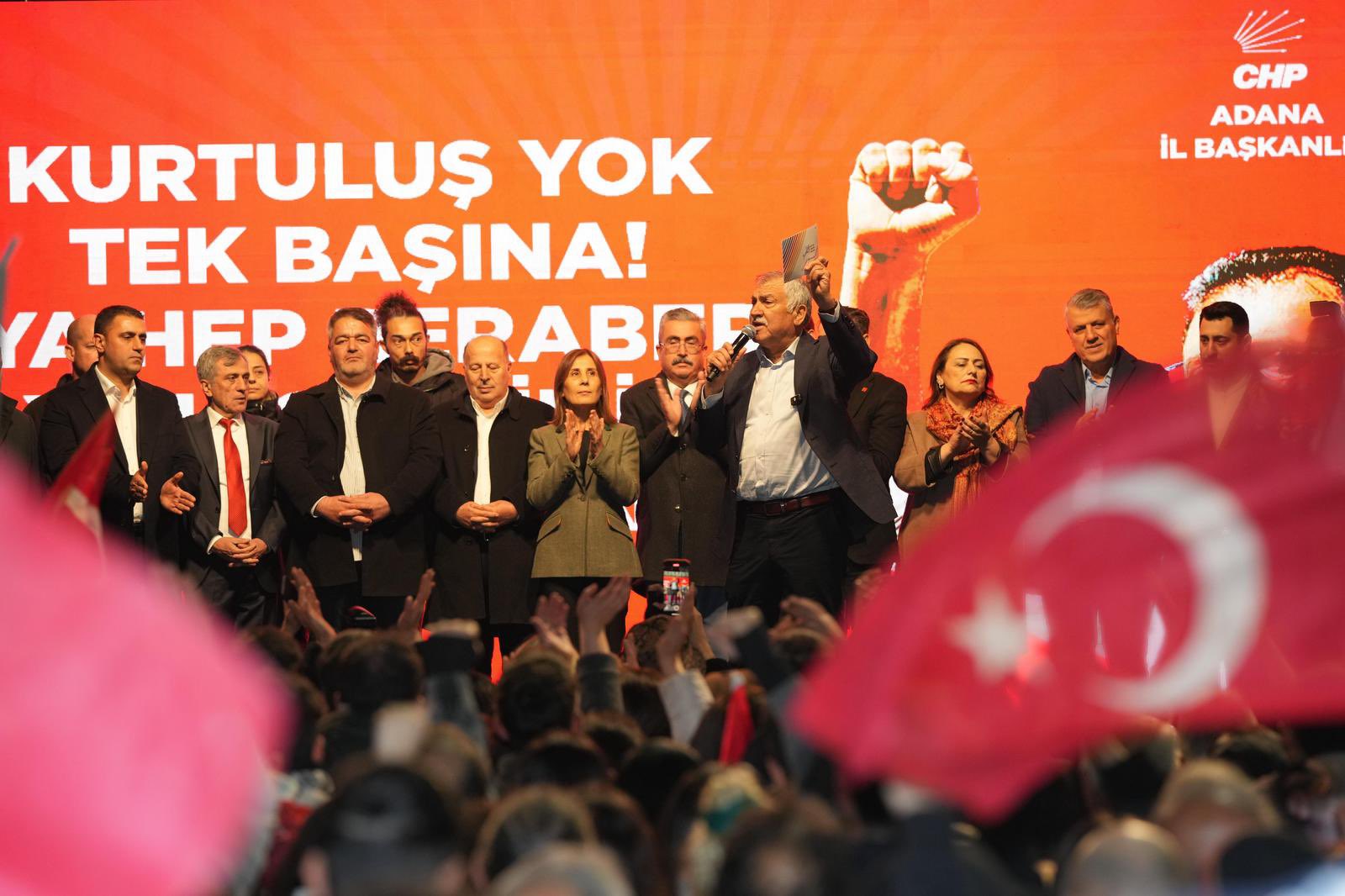 Adana’da Zeydan Karalar'dan Ekrem İmamoğlu’na Destek!
