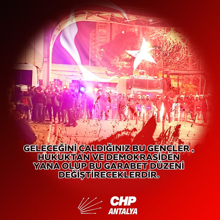 Chp Antalya'dan Akdeniz Üniversitesi'ndeki Polis Müdahalesine Tepki!  2