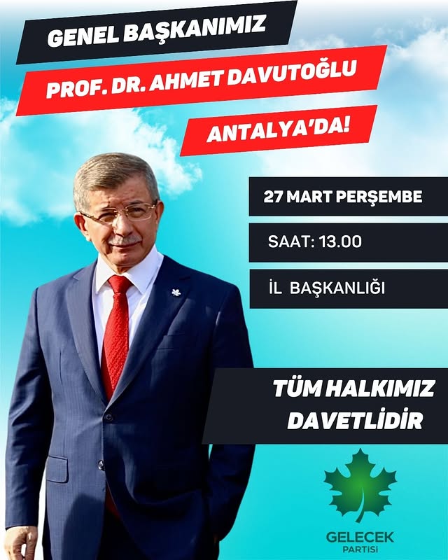 Liderler Antalya’ya Geliyor