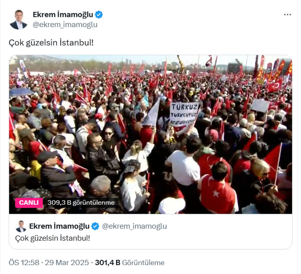 İmamoğlu’ndan Maltepe Paylaşımı: “Çok Güzelsin İstanbul!”