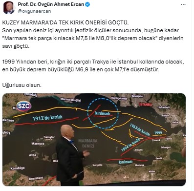 Ahmet Ercan İstanbul Depremi Büyüklüğü Düştü 2