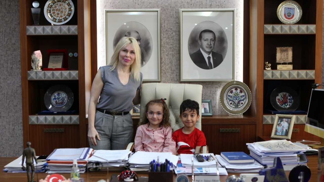 Akdeniz Üniversitesi Rektörlüğü Çocuklarla Şenlendi2