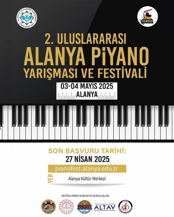 Alanya'da 2. Piyano Yarışması Ve Festivali Düzenlenecek 2