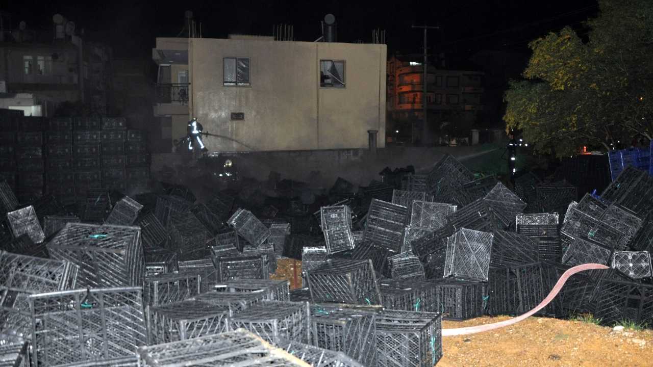 Gazipaşa Toptancı Hali'nde Korkutan Yangın! 4