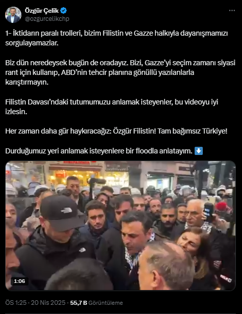 Gazze Yürüyüşü CHP'ye Yasak! İktidara Yakın Kuruluşa Serbest