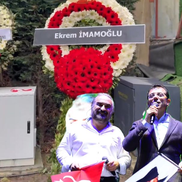 Ekrem Imamaoğlu Volkan Konak Çelenk
