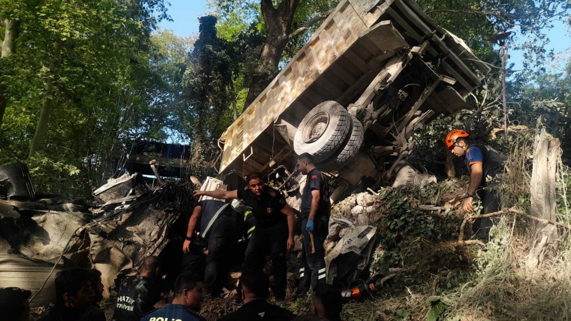 Hatay’da Kamyonun Freni Patladı2