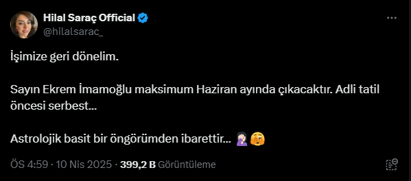 İmamoğlu İçin Çarpıcı İddia! Haziran'da Serbest Kalabilir