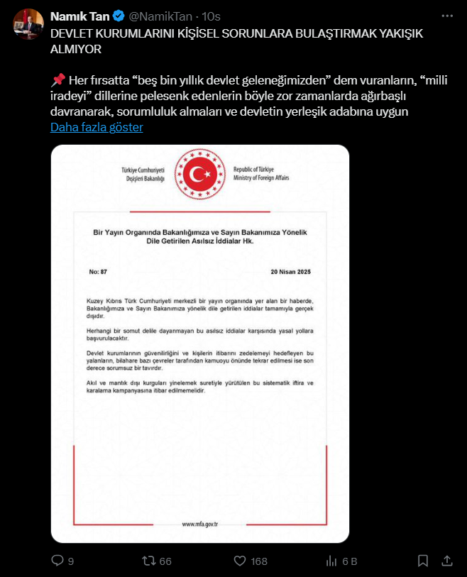 Kıbrıs'ta Çıkan İddialarda Hakan Fidan Sessizliğini Koruyor