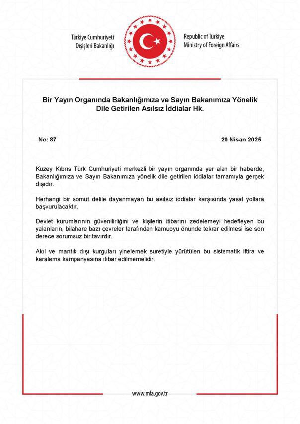 Kıbrıs'ta Çıkan İddialarda Hakan Fidan Sessizliğini Koruyor