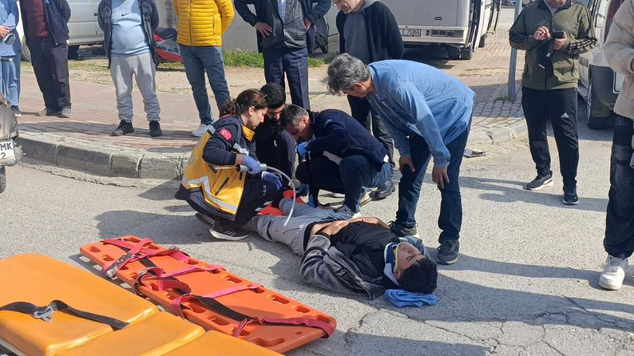 Manavgat'ta Araçla Çarpışan Motosiklet Sürücüsü Ehliyetsiz Çıktı  2
