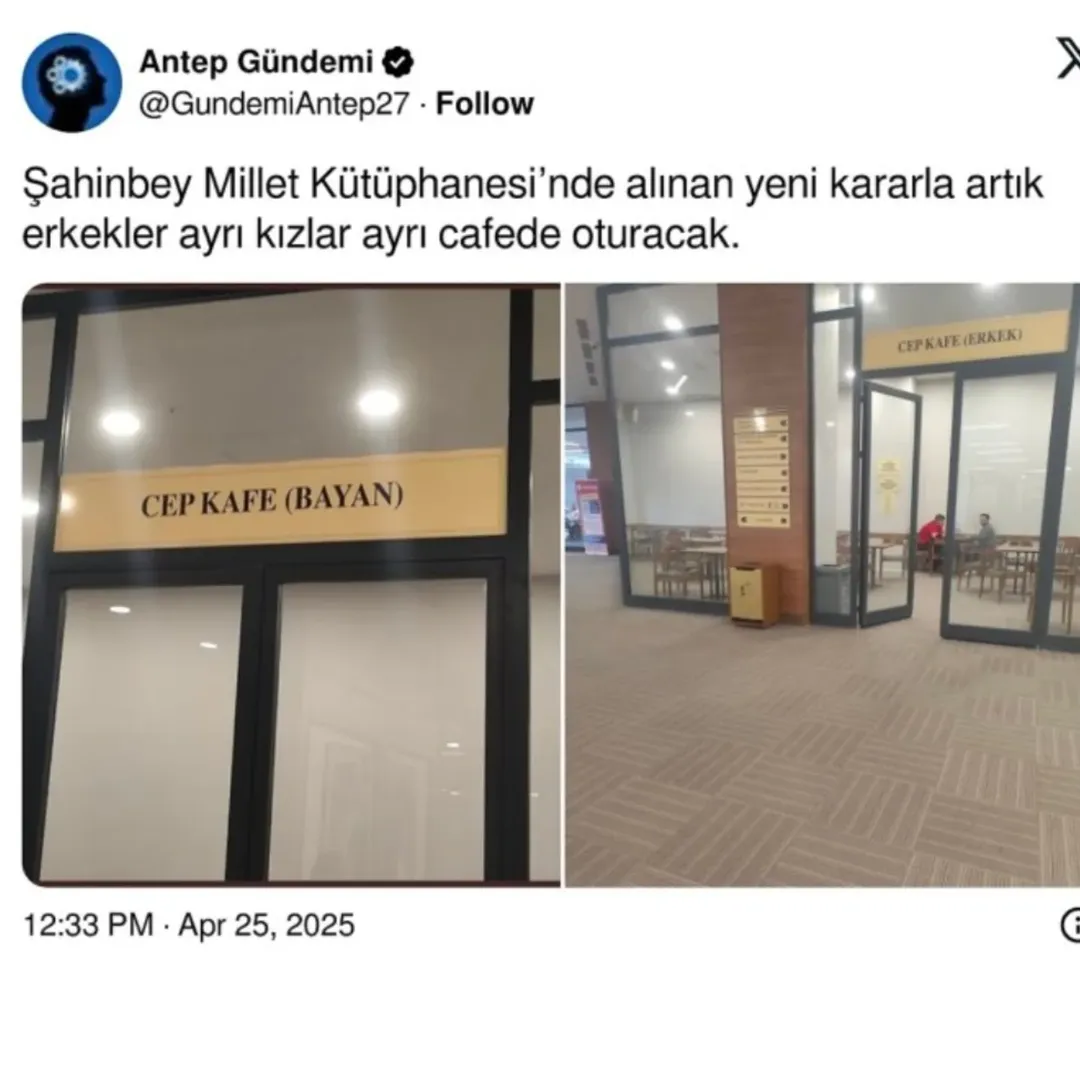 Millet Kütüphanesi’nde Şok Görüntü! Cinsiyet Ayrımı Tepki Çekti