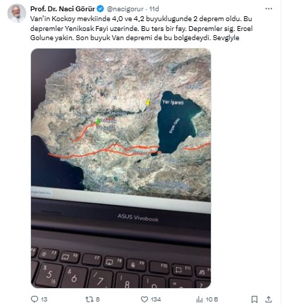 Naci Görür Son Büyük Van Depremi De Bu Bölgedeydi 2