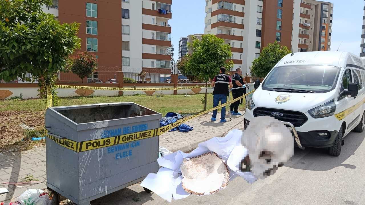 Adana’da Çöp Konteynerinde İnsan Kafatası Bulundu2