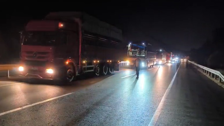 Alanya'da Tır Sürücüsü Rahatsızlandı! D-400 Trafiğe Kapandı