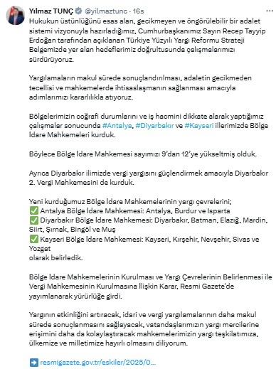 Antalya'da Bölge İdare Mahkemesi Kurulacak 2