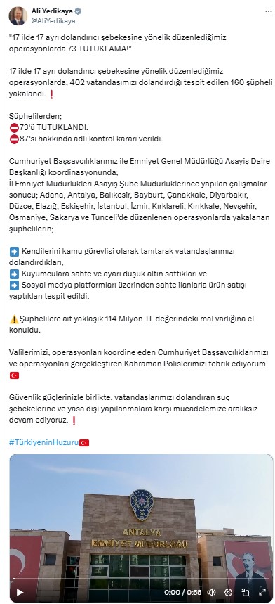 Antalya'da Dolandırıcı Şebekesine Suç Üstü! 17 İlde Operasyonlar 160 Gözaltı 2