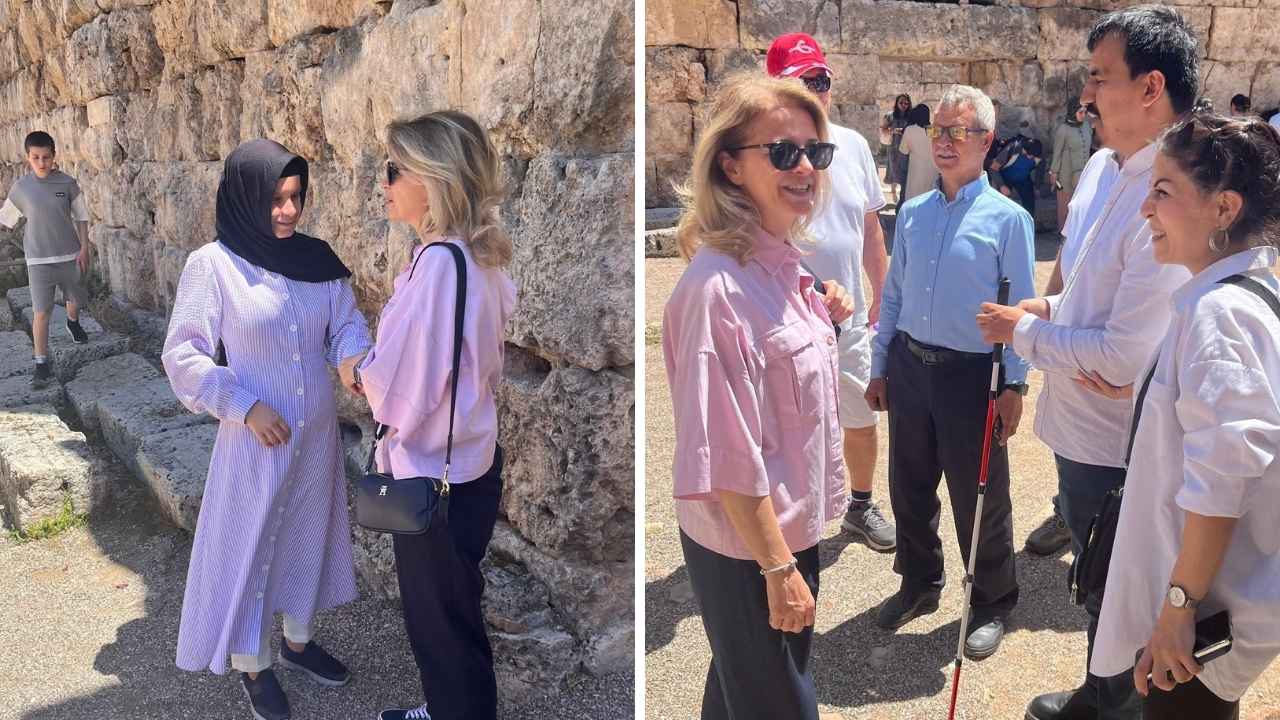 Antalya'da Görme Engelli Bireylere Özel Perge Turu 3