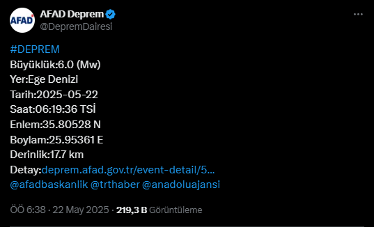 Ege Denizi'ndeki Deprem Sonrası Ahmet Ercan'dan Açıklama