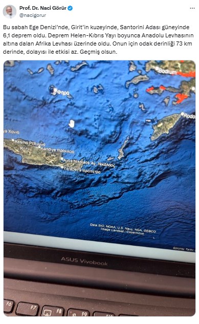 Ege'de 6 Büyüklüğünde Deprem! Naci Görür'den İlk Açıklama Geldi 1