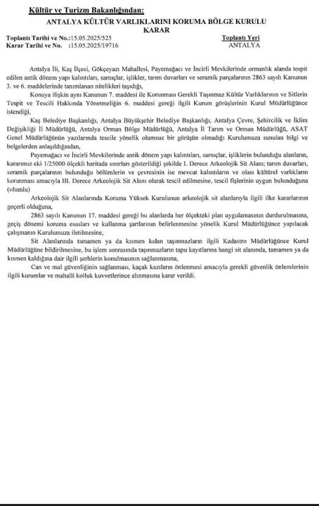 Kaş Gökçeyazı'da Antik Yapılar Bulundu! Sit Alanı İlan Edildi 2