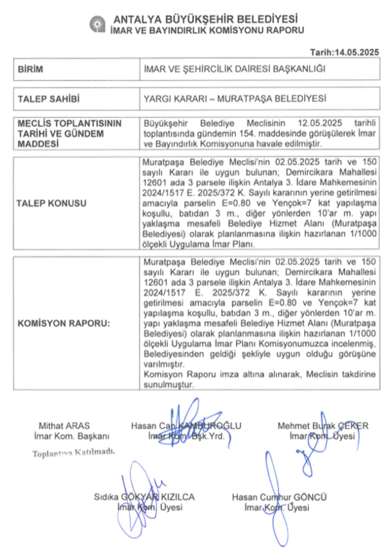 Muratpaşa Belediyesi'nin Ticaret Planı Mahkemeden Döndü