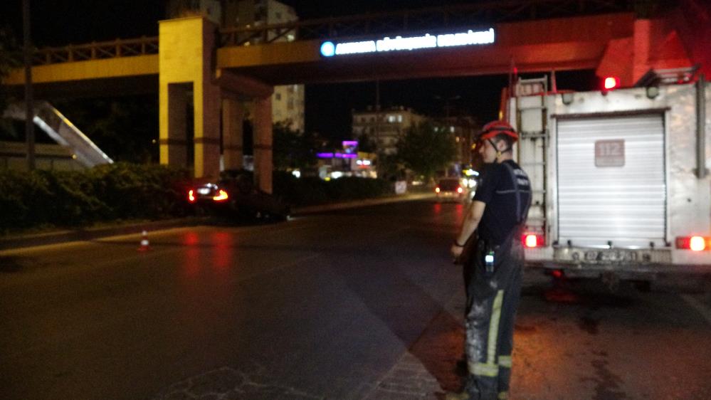 Muratpaşa'da F*ci Kazada Araç Takla Atarak Ters Sürüklendi!