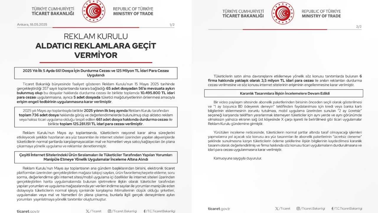 Ticaret Bakanlığı Tüketici Hakları İçin Alarmda2