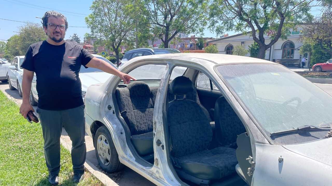 Adana’da Gazetecinin Otomobilinde Pes Dedirten Hırsızlık2