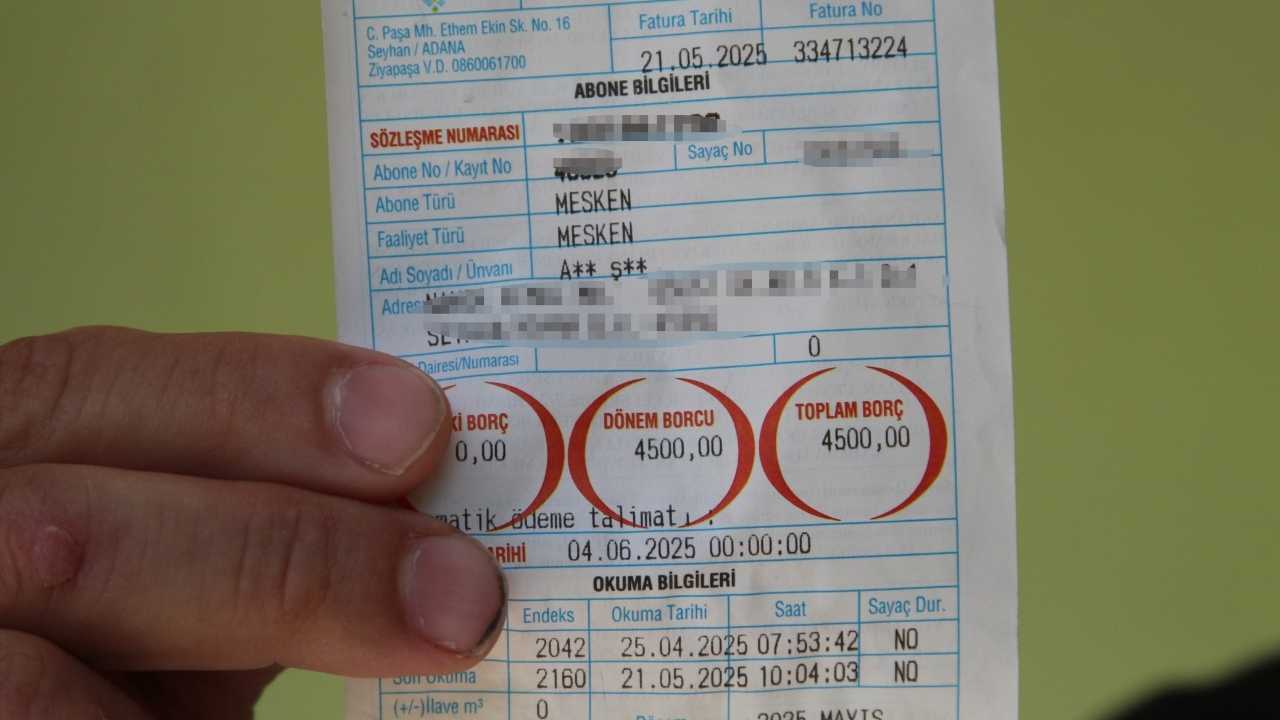 Adana’da Su Faturasını Gören Vatandaş İsyan Etti 2