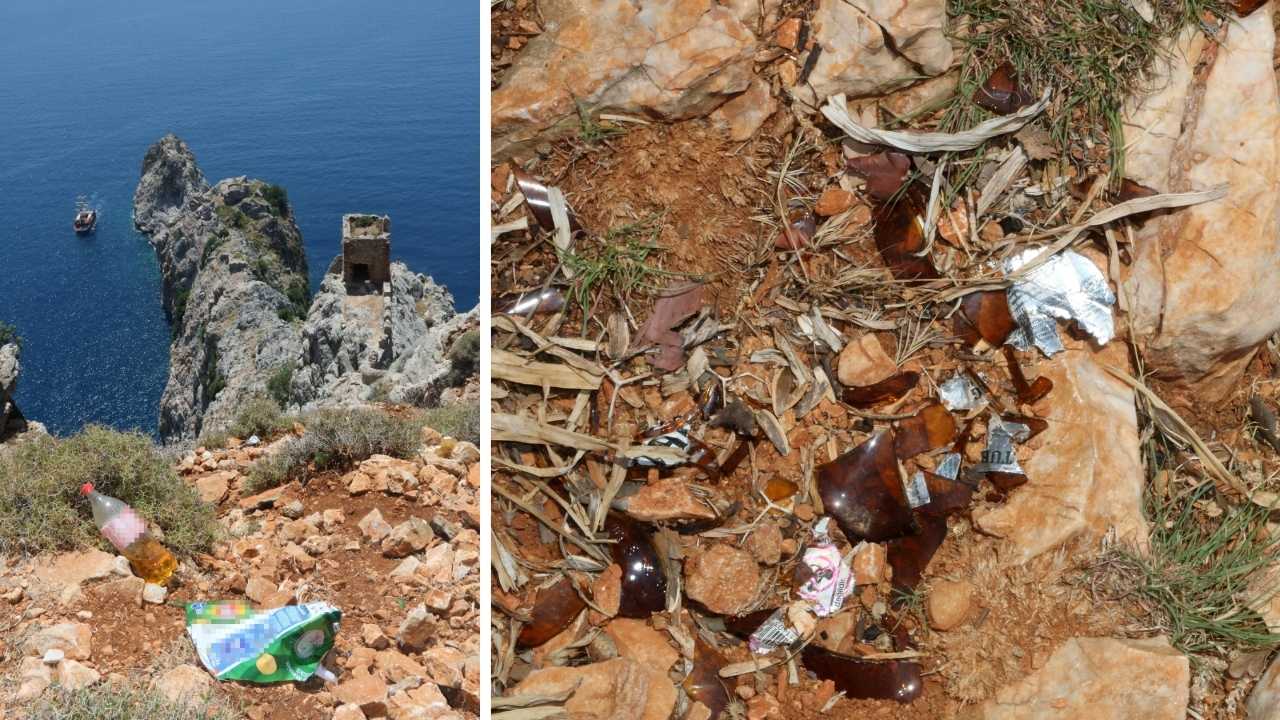 Alanya Kalesi'ndeki 1000 Yıllık Kilisede Vandallık! Tarihi Taşları Söküp Mangal Yaptılar 3