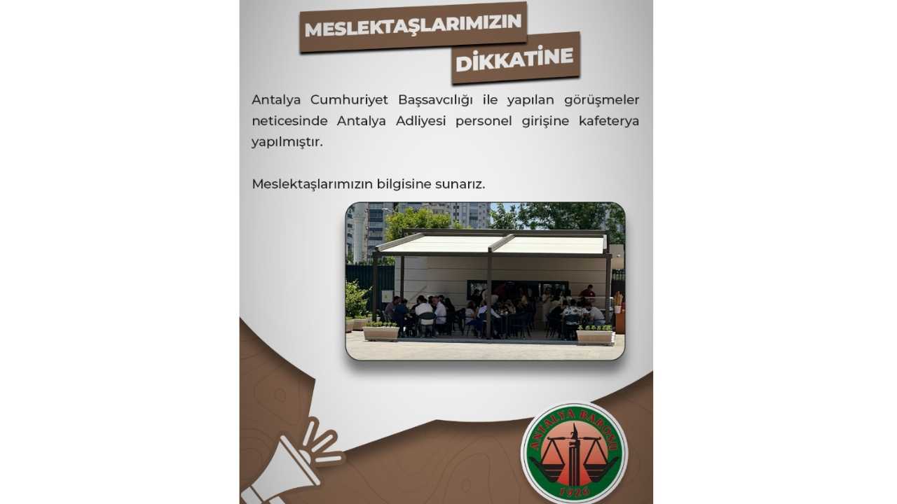 Antalya Barosu’ndan Avukatlara Çifte Müjde 2