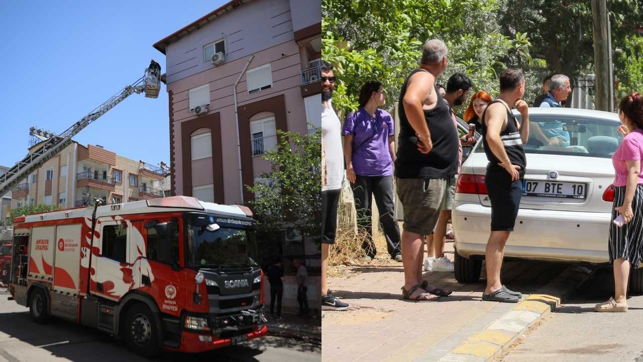 Antalya’da Evde Çıkan Yangını Film Gibi Seyrettiler 3