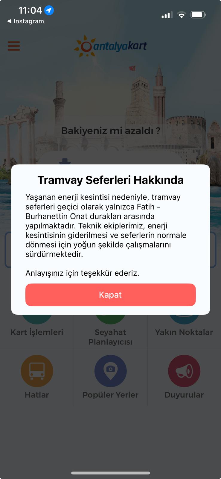 Antalya'da Tramvay Seferleri Durduruldu! Sadece O Hat Çalışıyor 2