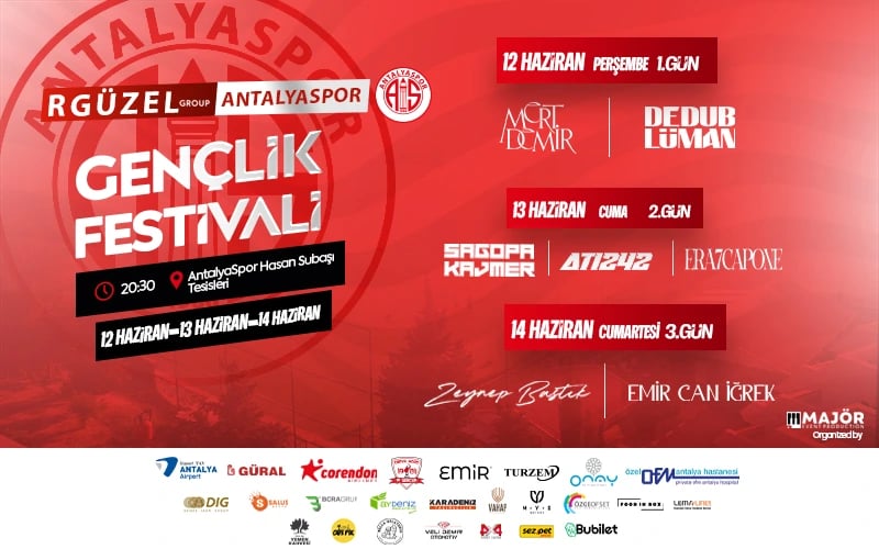 Antalyaspor'un 3 Günlük Festival Coşkusu Antalya’yı Sallayacak12