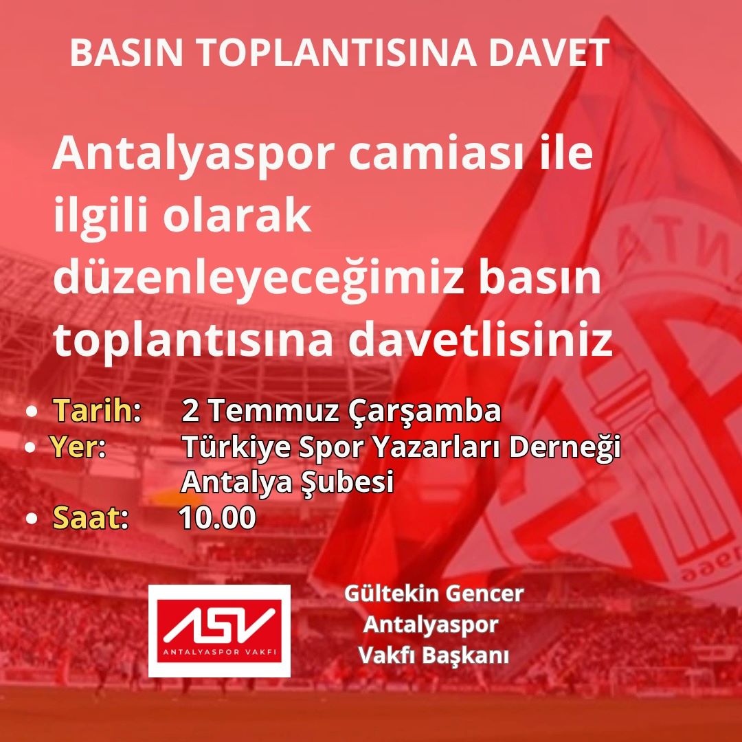 Gültekin Gencer Antalyaspor Başkanlığına Aday Mı Olacak?